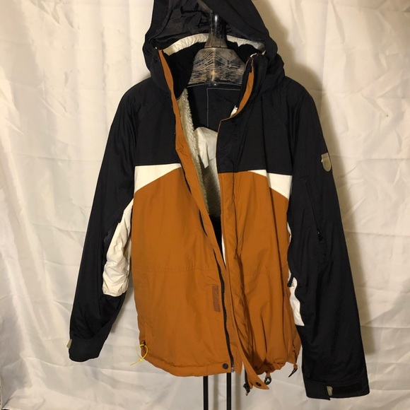 Retro 90’s Snowboard Jacket Faux Sherpa lining size XL - Picture 10 of 12